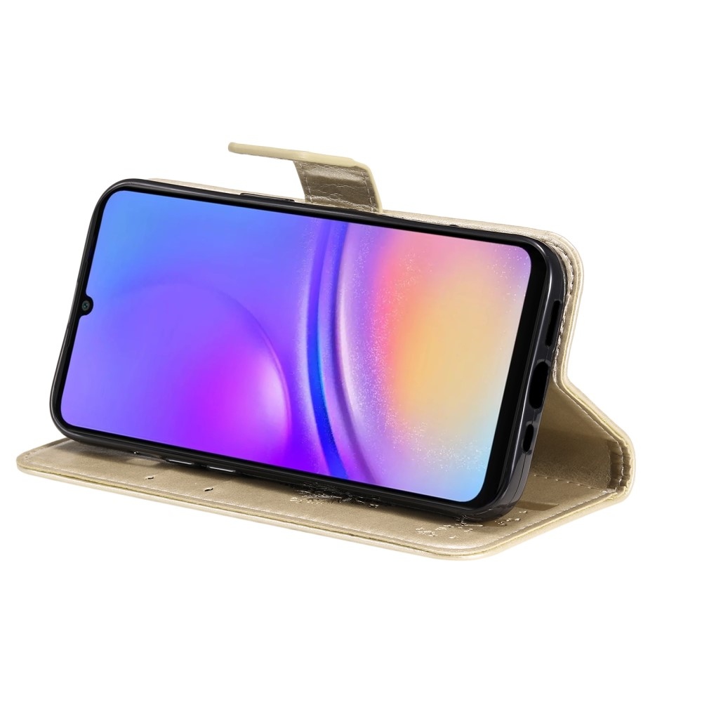 Fák könyv tok Samsung Galaxy A06 4G - arany színű