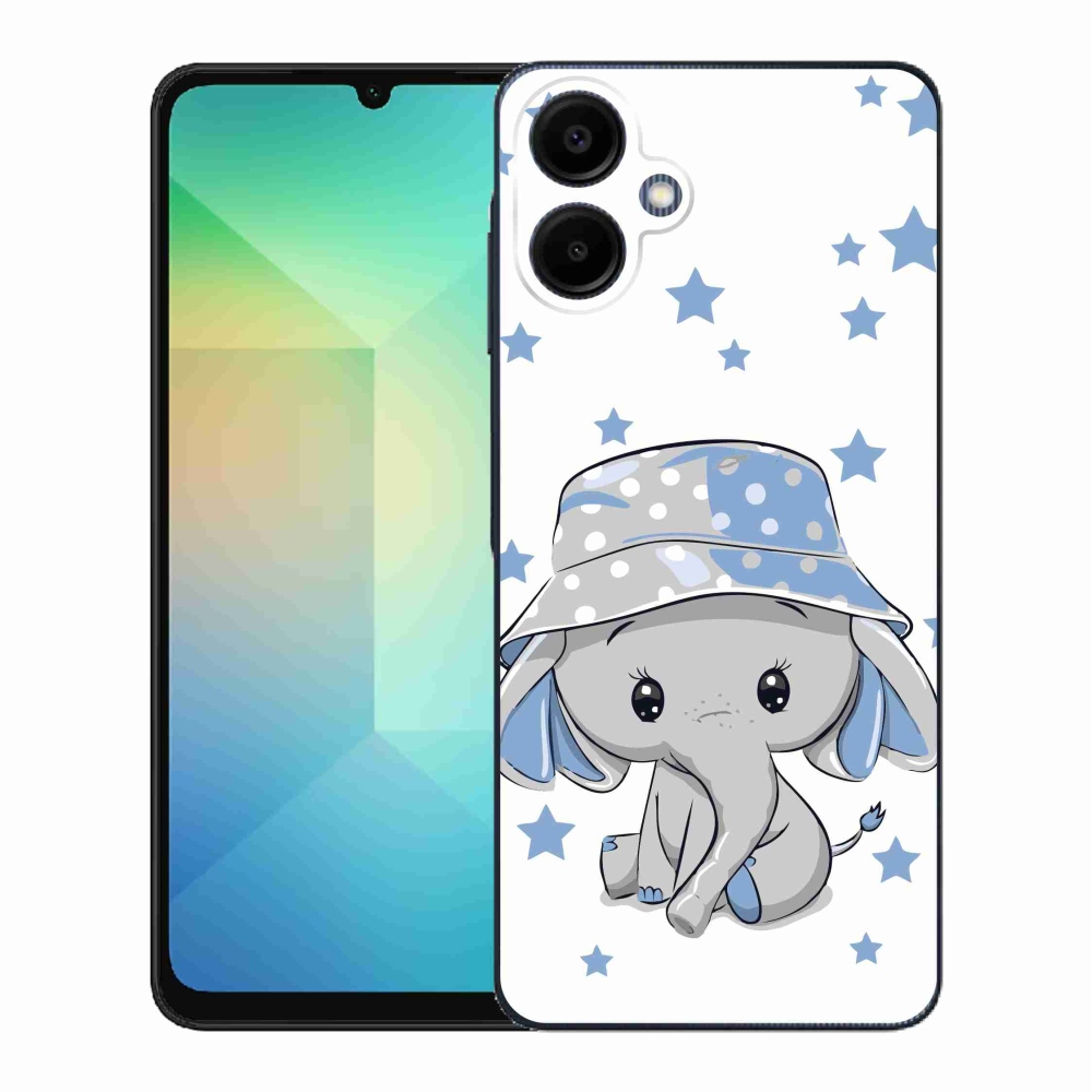 Gél védőhuzat mmCase Samsung Galaxy A06 4G - kék elefánthoz