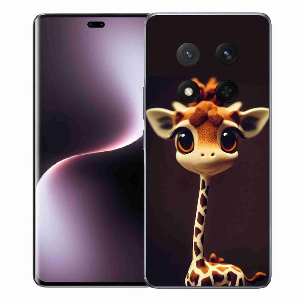 Zselés borítás mmCase a Honor Magic 7 Lite 5G számára - kis zsiráf