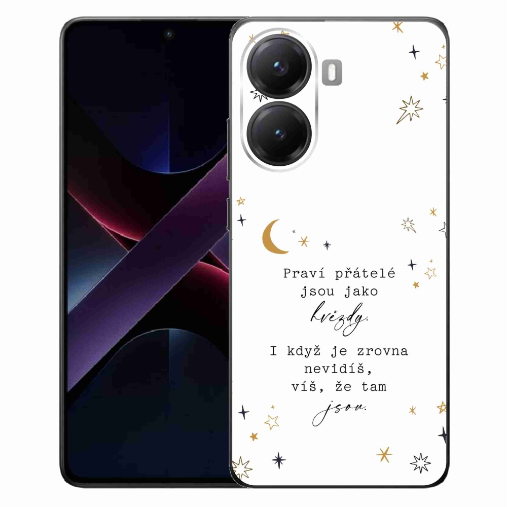 Gél borítás mmCase a Xiaomi Poco X7 Pro 5G számára - idézem 6 fehér háttér