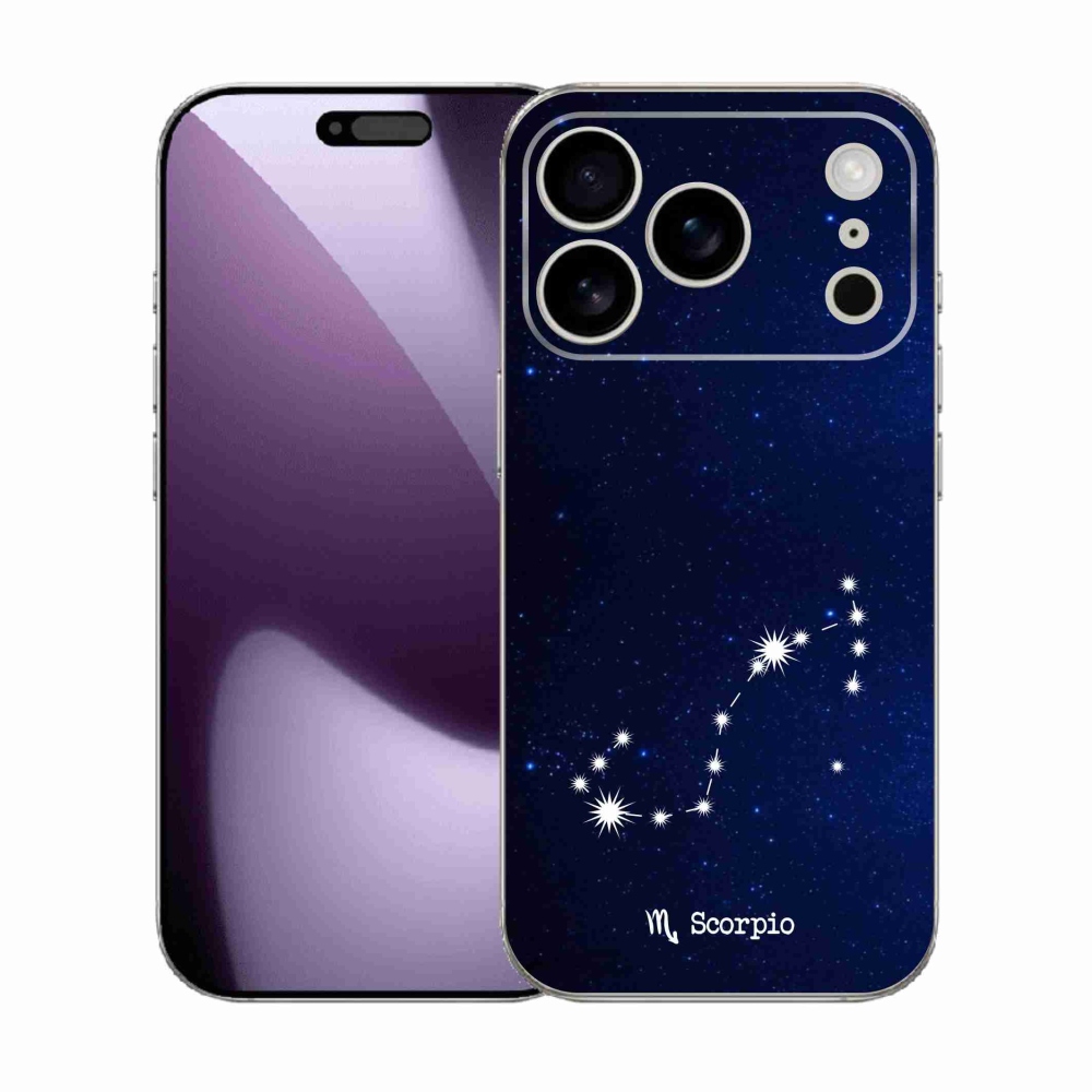 Gél borítás mmCase iPhone 17 Pro készülékhez - Skorpió csillagkép