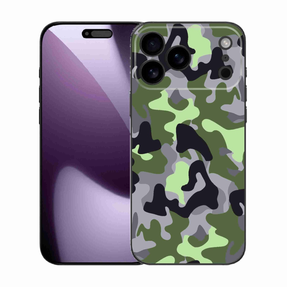 Zselés borítás mmCase iPhone 17 Pro Max készülékhez - terepszínű minta 7