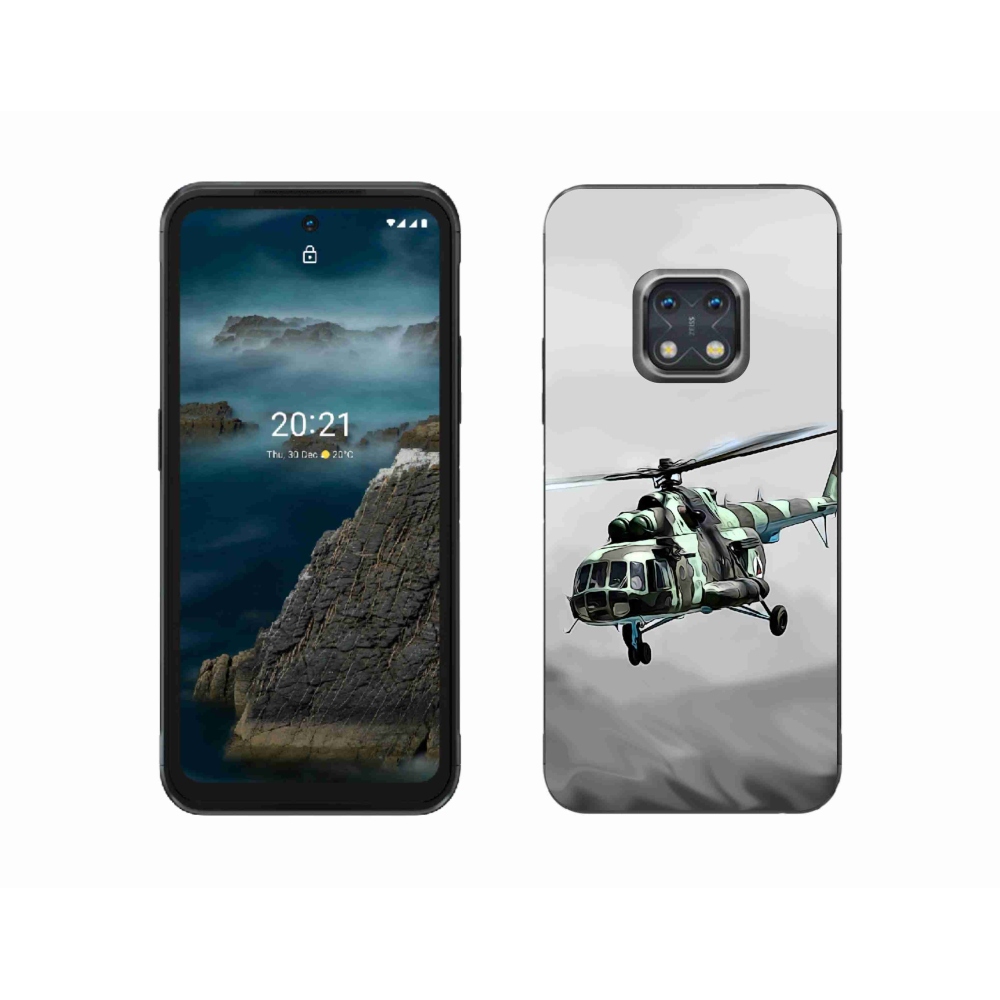 Zselés borítás mmCase a Nokia XR20 készülékhez - katonai helikopter
