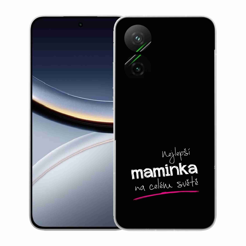 Gél borító mmCase a Xiaomi Poco F7 5G - legjobb anya 4 fekete háttérrel