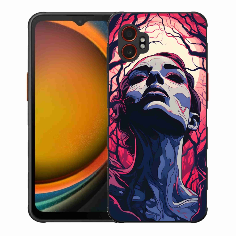 Gél borítás mmCase Samsung Galaxy Xcover 7 Pro - absztrakt arc