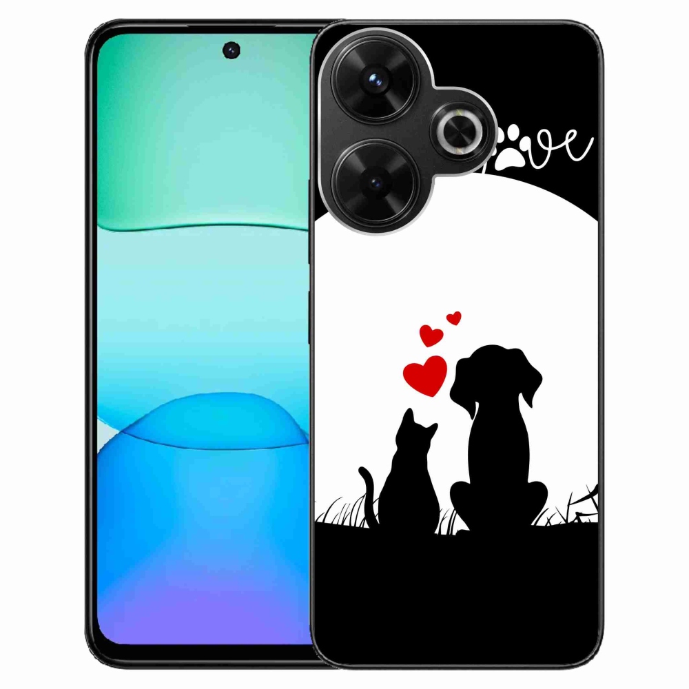 Gél tok mmCase a Xiaomi Redmi 13 4G/Poco M6 4G - állati szeretethez