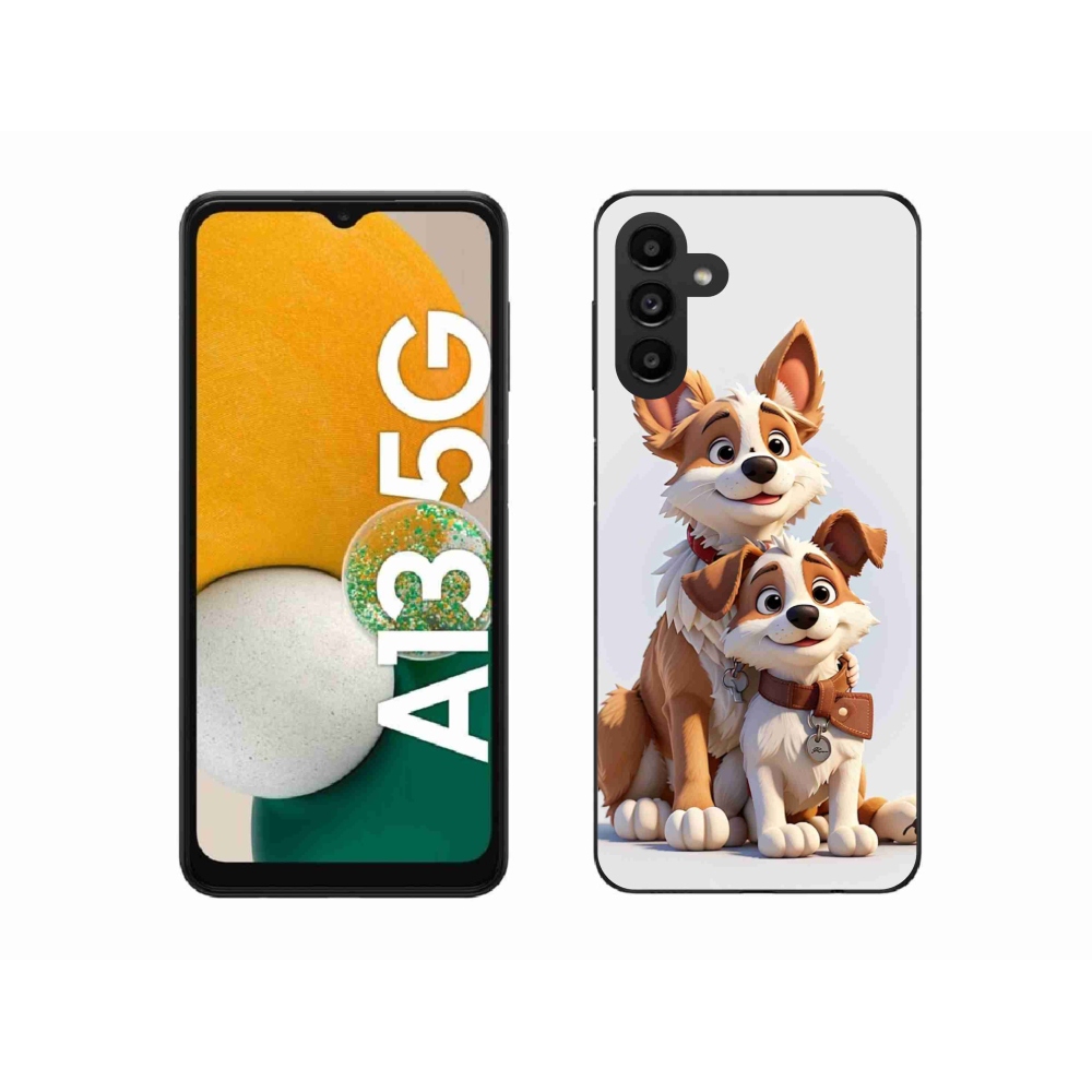 Gél borítás mmCase Samsung Galaxy A13 5G - rajzoló kutyákhoz