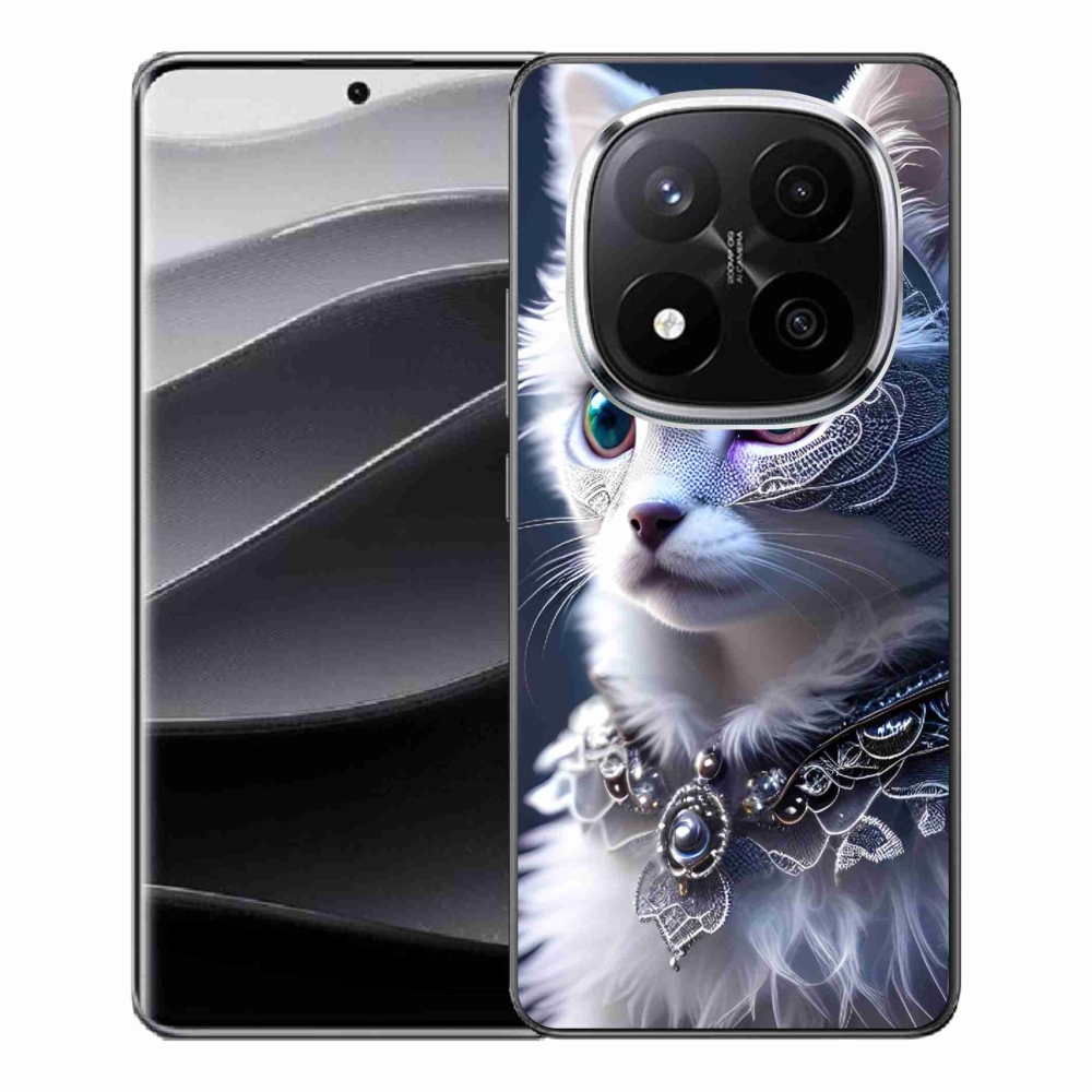 Gél borítás mmCase a Xiaomi Redmi Note 14 Pro+ 5G számára - fehér macska