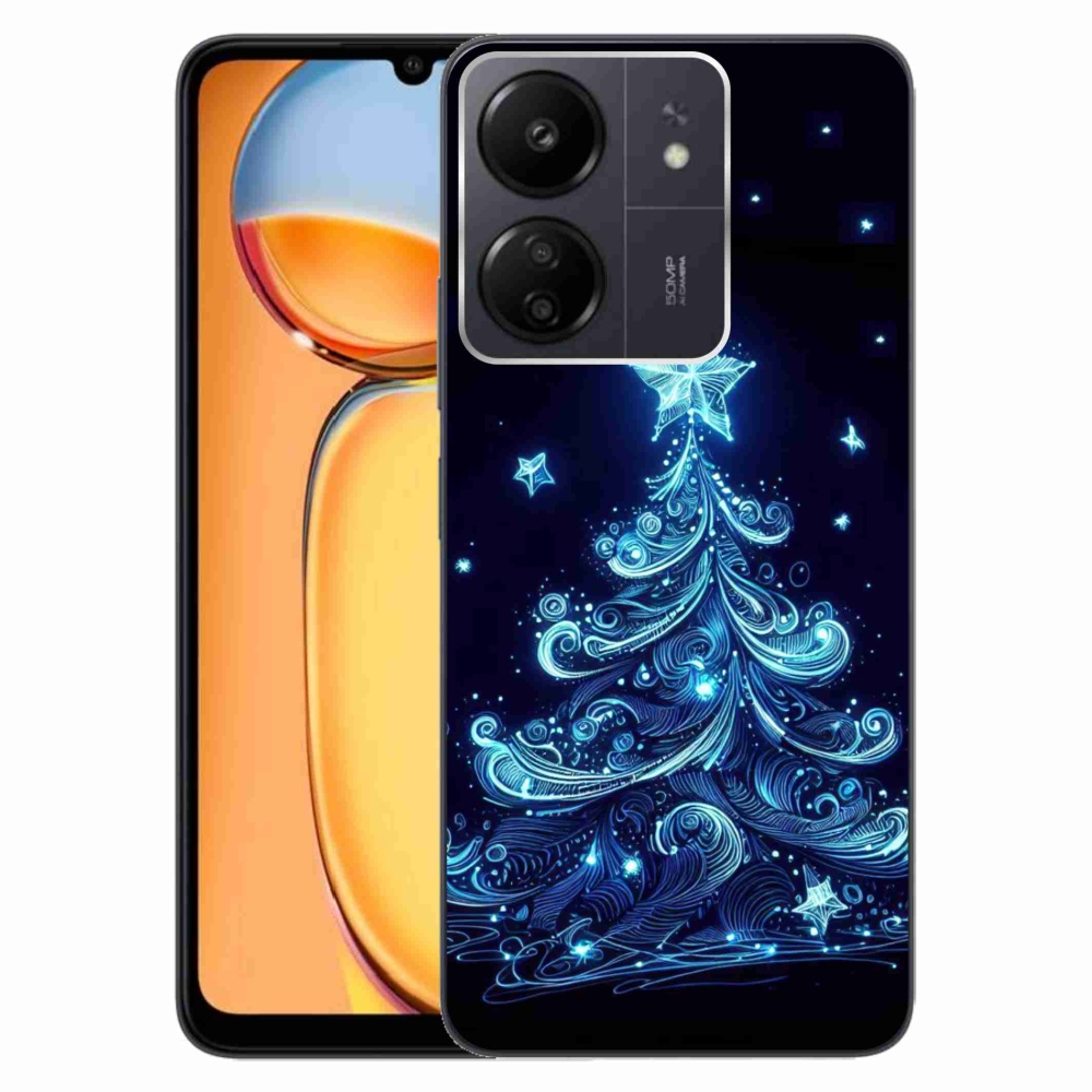 Gél borítás mmCase a Xiaomi Poco C65/Redmi 13C - neon karácsonyfa 4