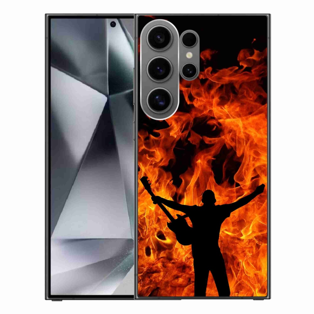 Gél borítás mmCase Samsung Galaxy S24 Ultra - zenész és tűz