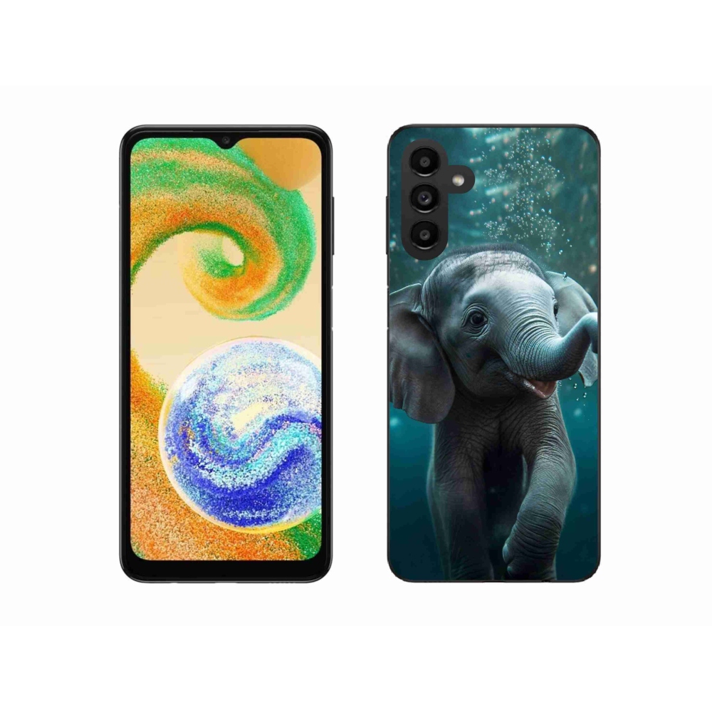 Zselés borítás mmCase Samsung Galaxy A04s (164.7x76.7x9.1mm) - elefánt a vízben