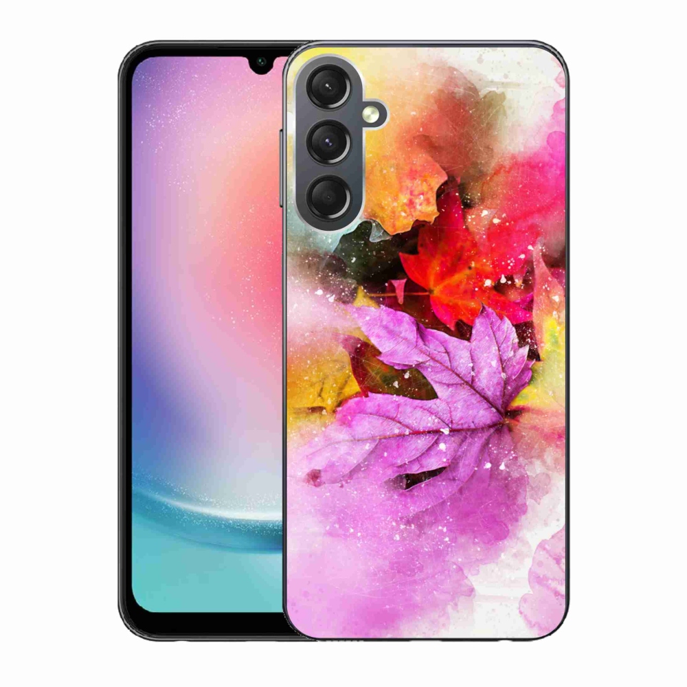 Gél borítás mmCase Samsung Galaxy A24 készülékhez - színes levelek