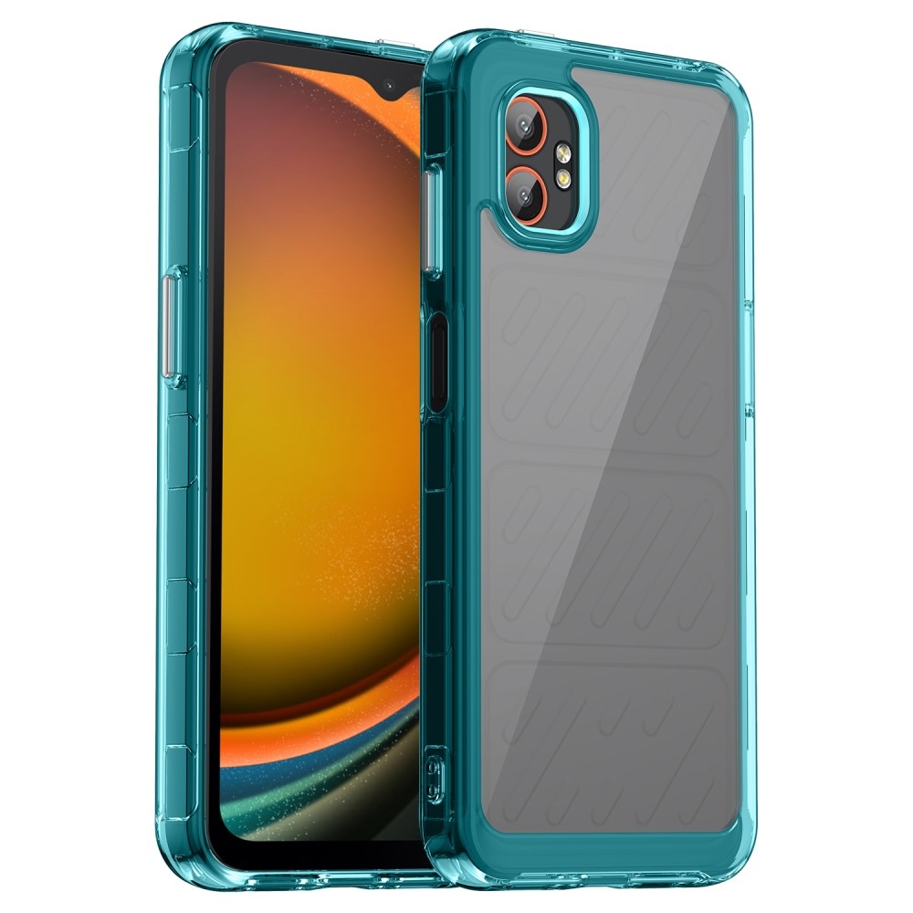 Gél tok kemény hátlappal Samsung Galaxy Xcover 7 Pro készülékhez - világoskék színben