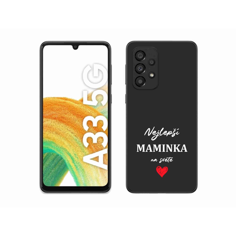 Gél borítás mmCase Samsung Galaxy A33 5G - legjobb anya 1 fekete háttér