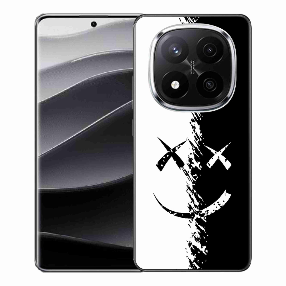 Gél borítás mmCase a Xiaomi Redmi Note 14 Pro+ 5G számára - fekete és fehér mosolygó