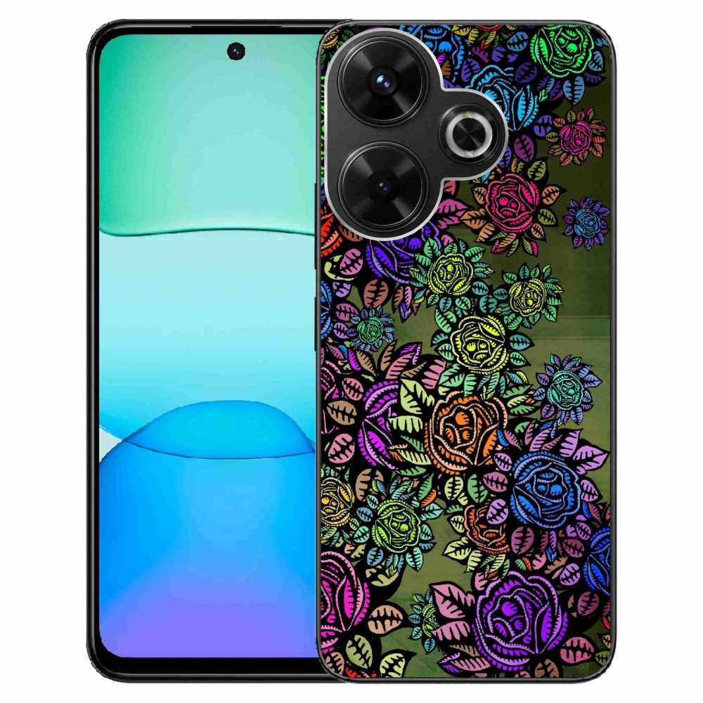 Gél borítás mmCase a Xiaomi Redmi 13 4G/Poco M6 4G - virágok 6