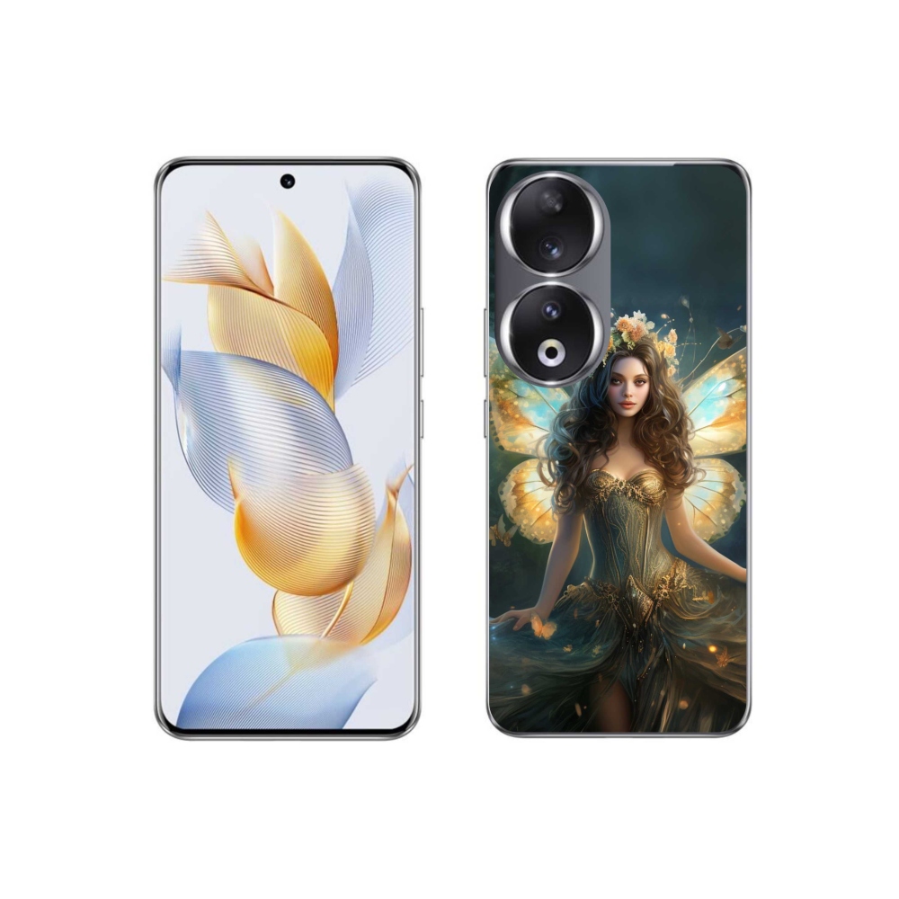 Zselés borítás mmCase a Honor 90-hez - pillangó nő