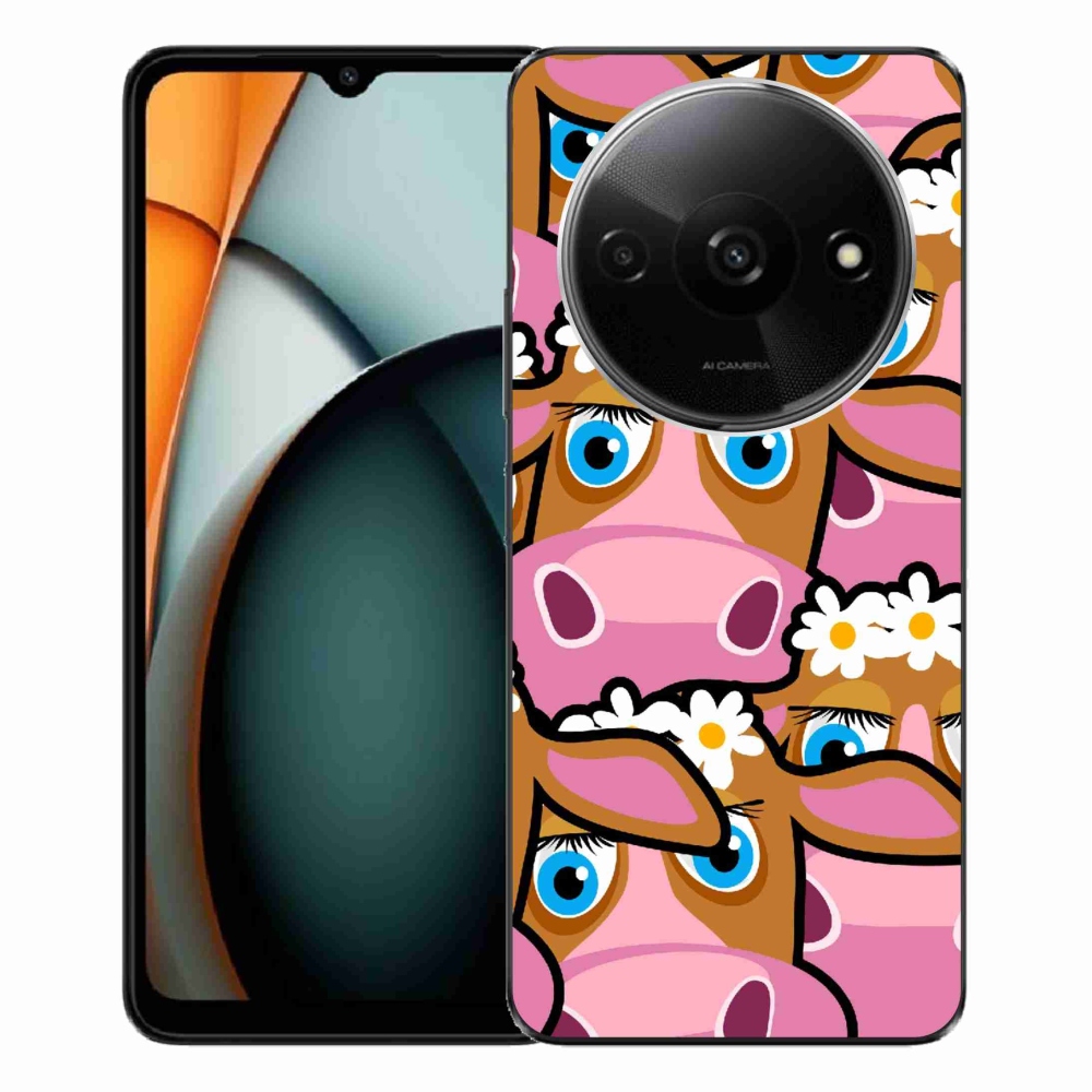 Gél borítás mmCase a Xiaomi Redmi A3-hoz - rajzfilmtehenek