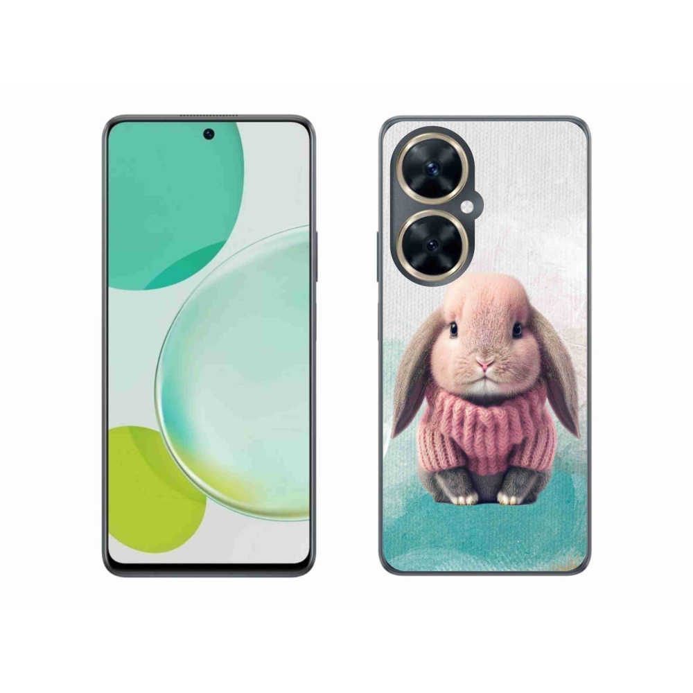 Gél borítás mmCase a Huawei Nova 11i készülékhez - nyúl pulóverben
