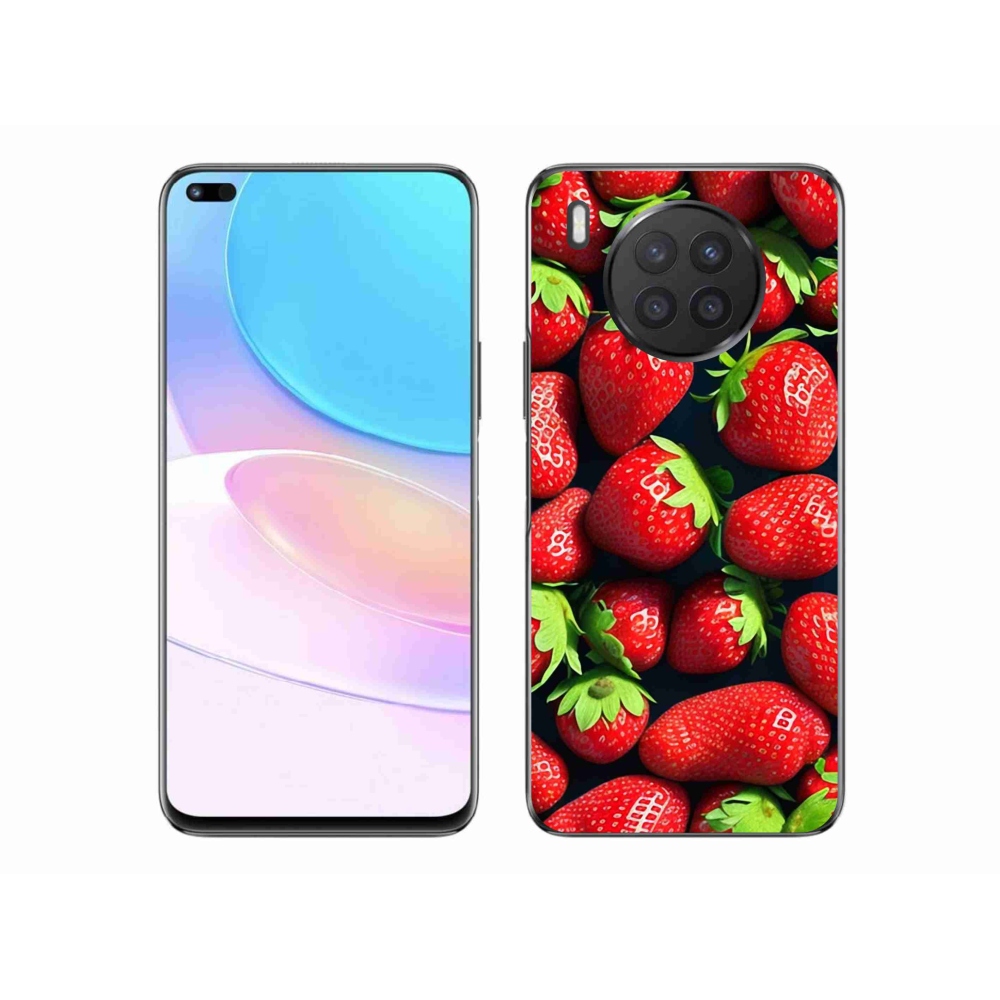 Gél borítás mmCase a Huawei Nova 8i készülékhez - eper