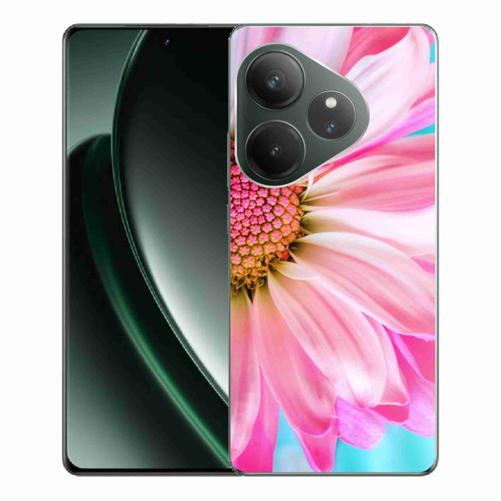 Zselés borítás mmCase a Realme GT 6 5G/GT 6T 5G készülékhez - rózsaszín virág