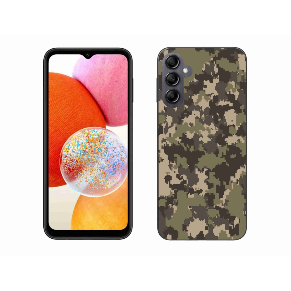 Zselés borítás mmCase Samsung Galaxy A14 4G/5G - terepszínű minta 12