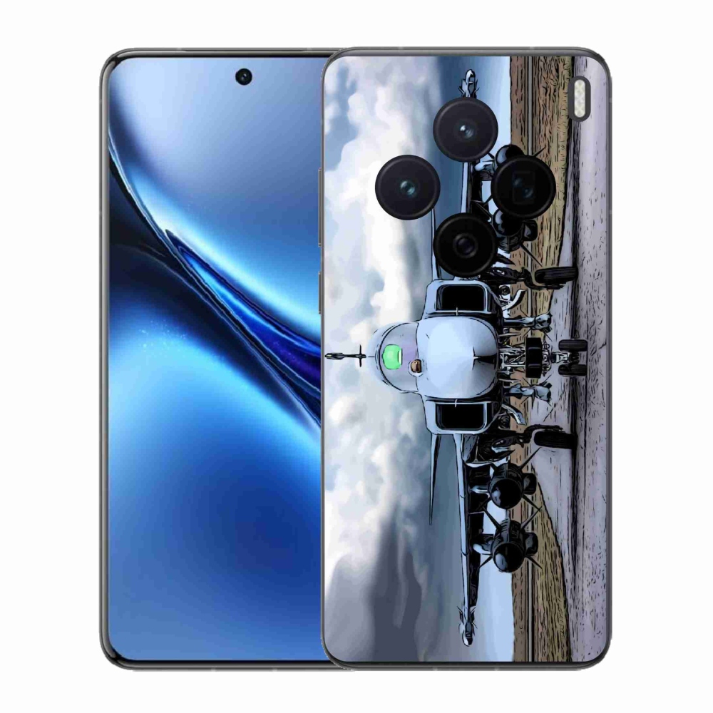 Zselés borítás mmCase a Vivo X200 5G-hez - katonai repülőgépekhez