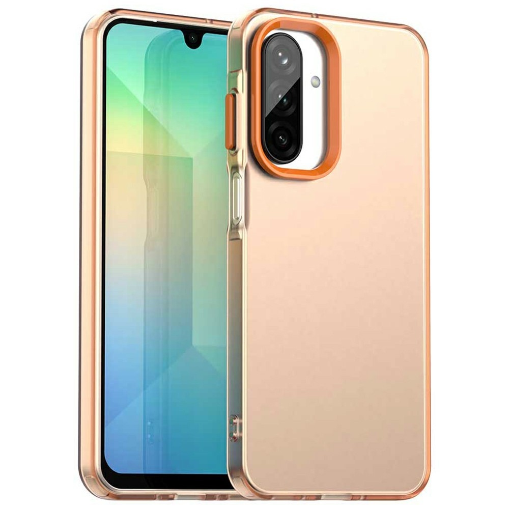 Candy matt zselés tok Samsung Galaxy A26 5G - narancssárga színben