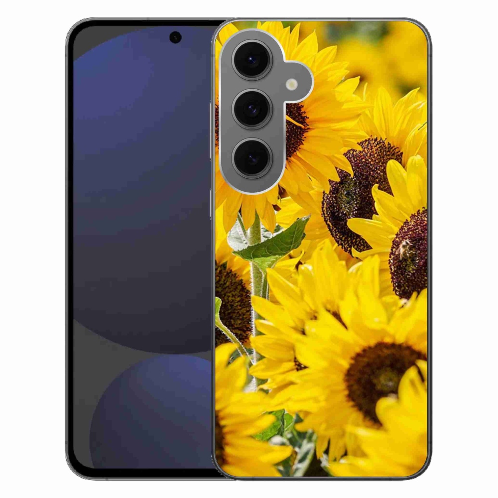 Gél védőhuzat mmCase Samsung Galaxy S24 FE készülékhez - napraforgó