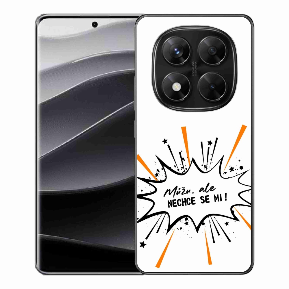 Gél borító mmCase a Xiaomi Redmi Note 14 Pro 5G/Poco X7 5G számára - vicces szöveg 11 fehér háttérrel