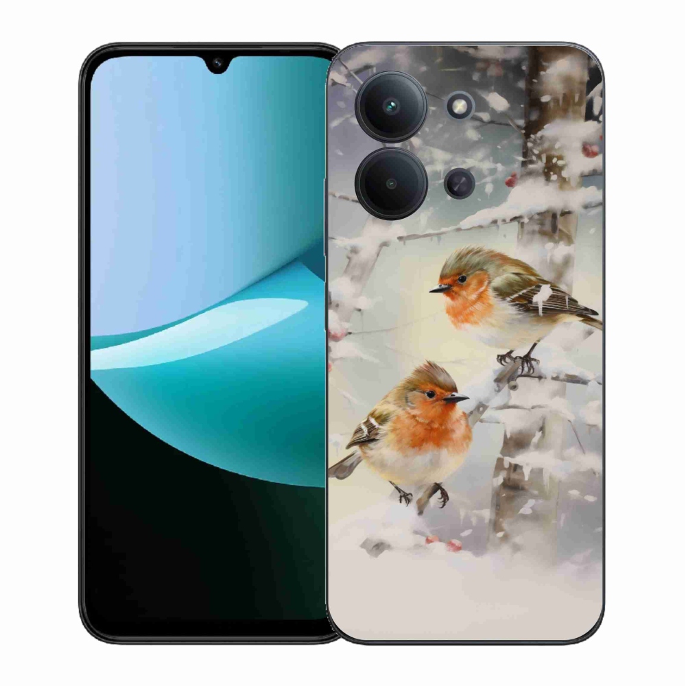 Gél borítás mmCase a Xiaomi Redmi 15C 4G (171mm)/Poco C85 4G (171mm) - madarak télen