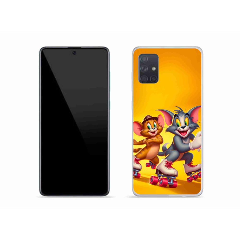 Zselés borítás mmCase Samsung Galaxy A51 készülékhez - tom and jerry