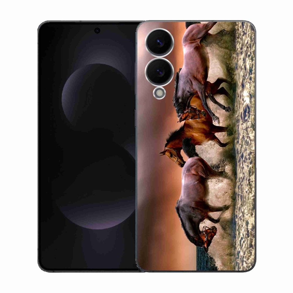 Gél borítás mmCase Samsung Galaxy S25 Edge készülékhez - lovak 1