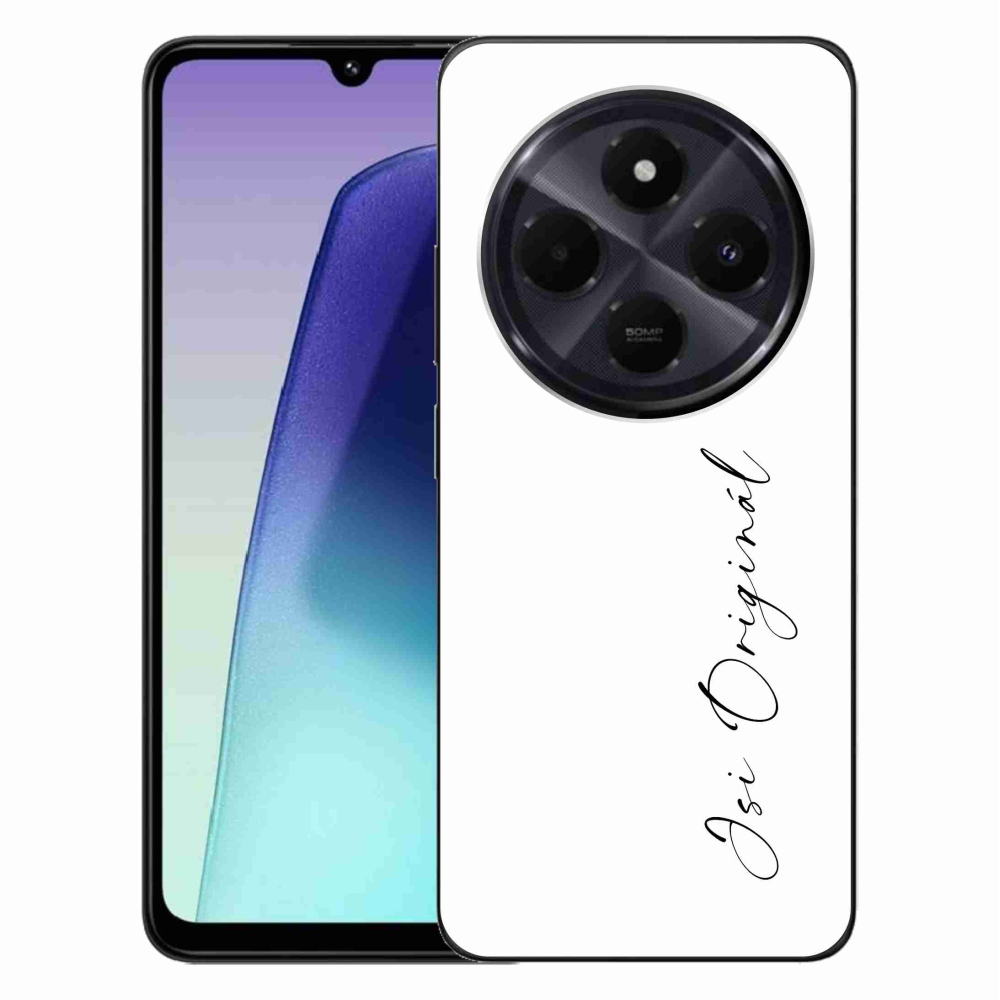 Gél borító mmCase a Xiaomi Redmi 14C/Poco C75-hez - te vagy az eredeti fehér háttér