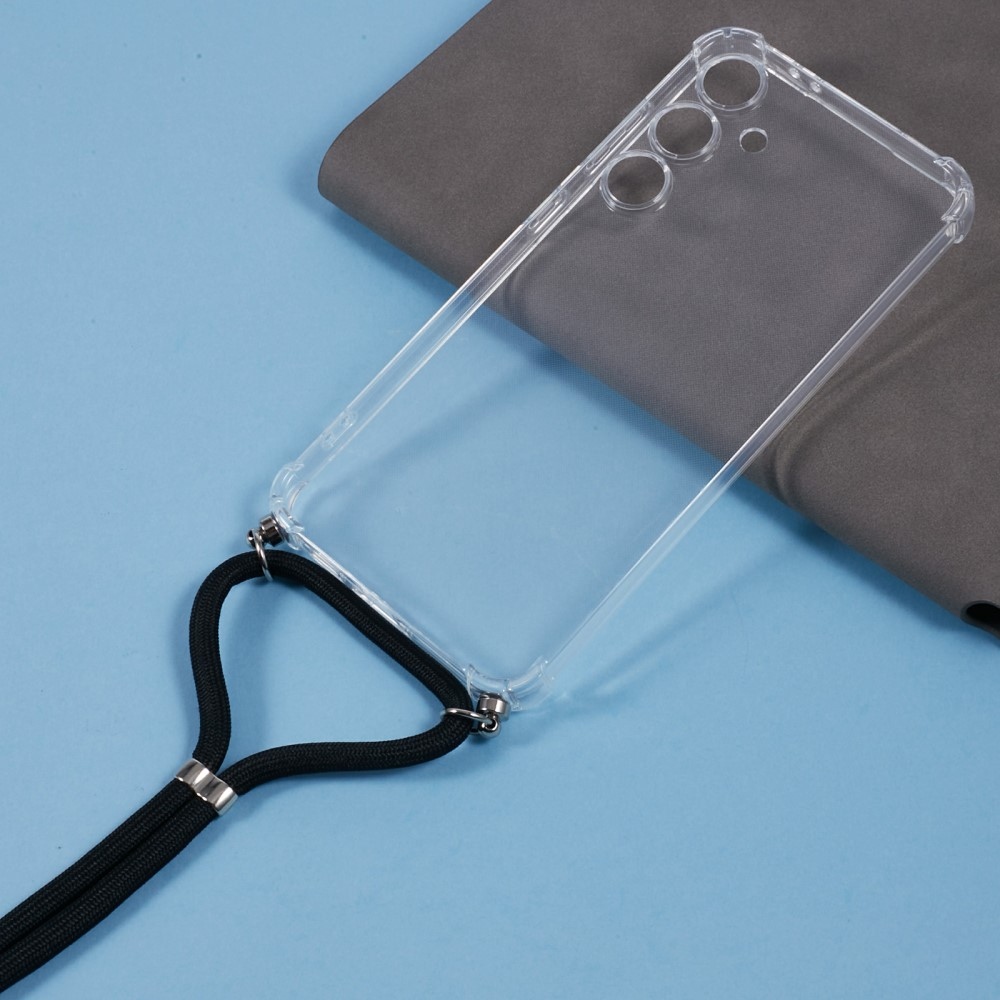 Átlátszó zselés tok húzózsinórral Samsung Galaxy S24 FE készülékhez