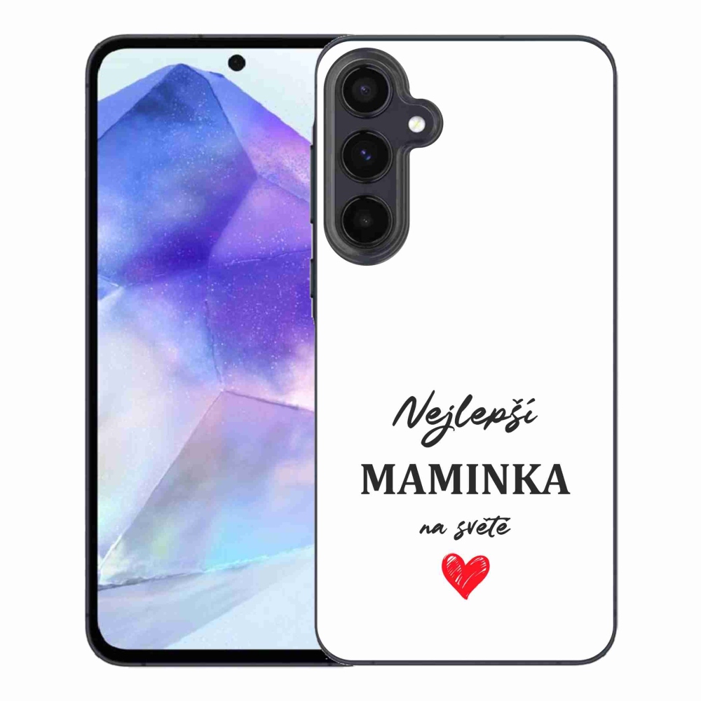 Gél borító mmCase Samsung Galaxy A55 5G - legjobb anya 1 fehér háttér