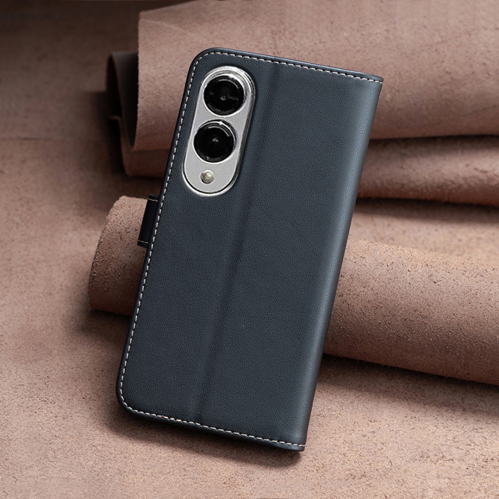 BNF könyv tok Samsung Galaxy S25 Edge készülékhez - fekete