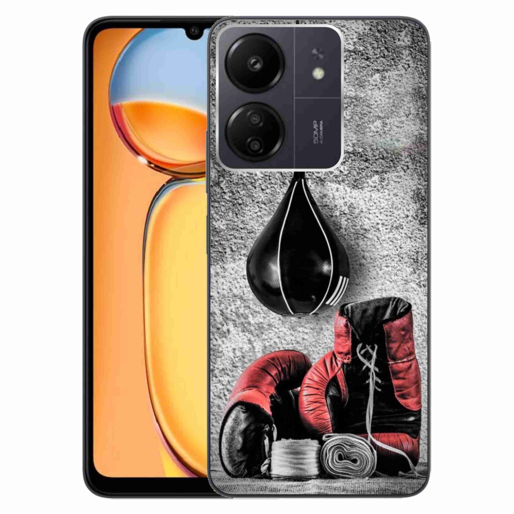 Gélburkolat mmCase a Xiaomi Poco C65/Redmi 13C számára - bokszzsák és kesztyűk
