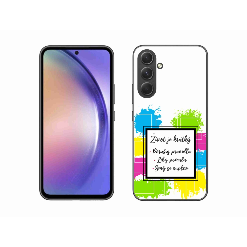 Gél borító mmCase Samsung Galaxy A54 5G - idézem 5 fehér háttérrel