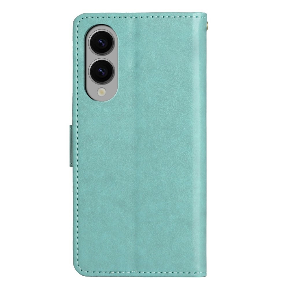 Virágok könyve tok Samsung Galaxy S25 Edge készülékhez - teal - teal
