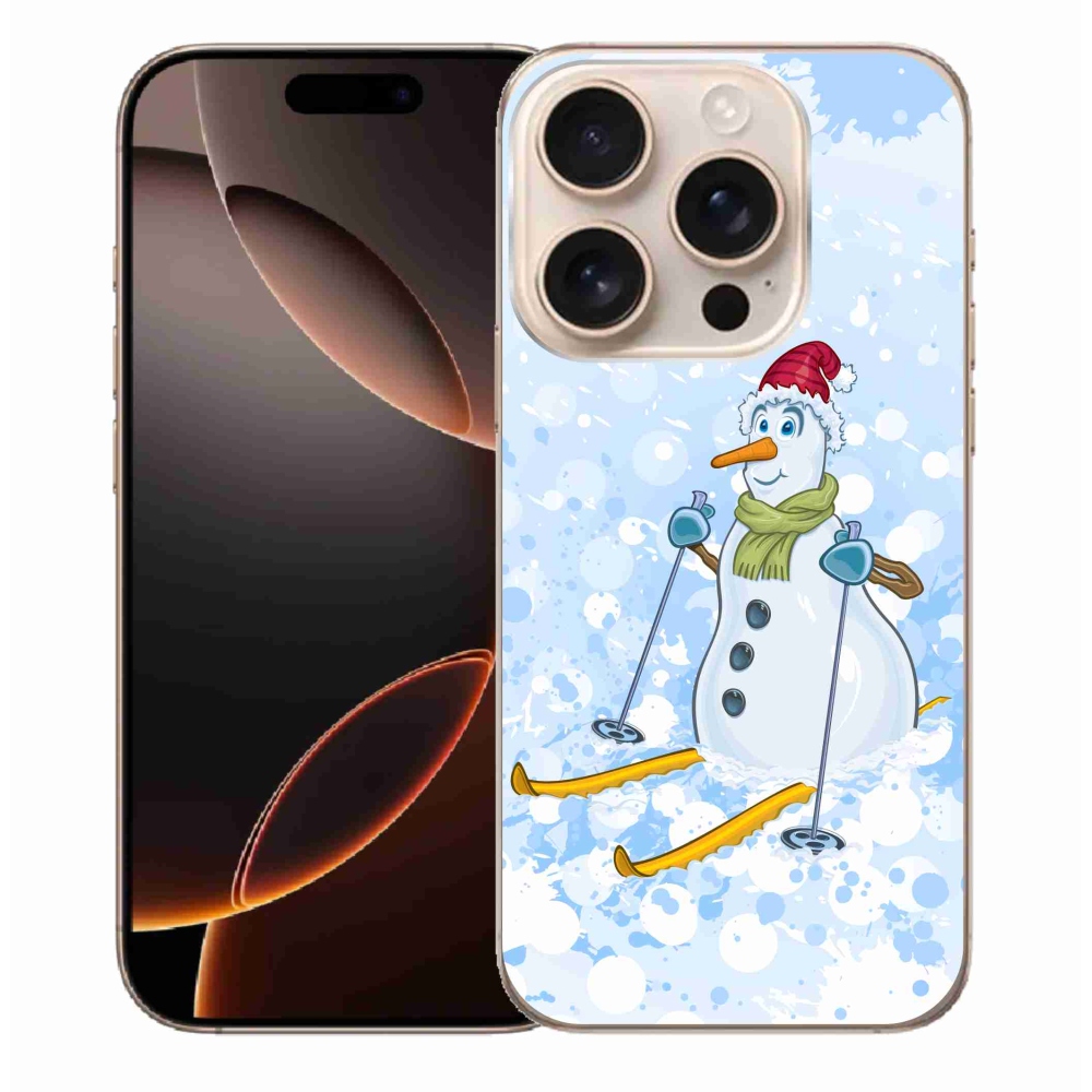 Zselés borítás mmCase iPhone 16 Pro Max készülékhez - hóember