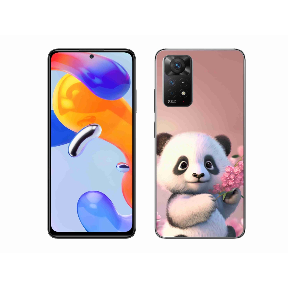 Gél borítás mmCase a Xiaomi Redmi Note 11 Pro 4G/5G számára - aranyos panda