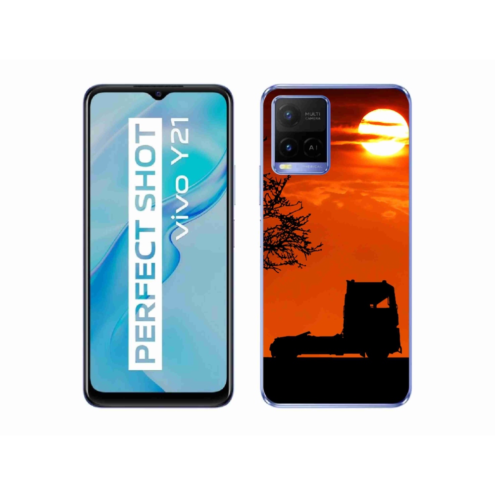 Zselés borítás mmCase a Vivo Y21/Y21s/Y33s modellhez - teherautó 3