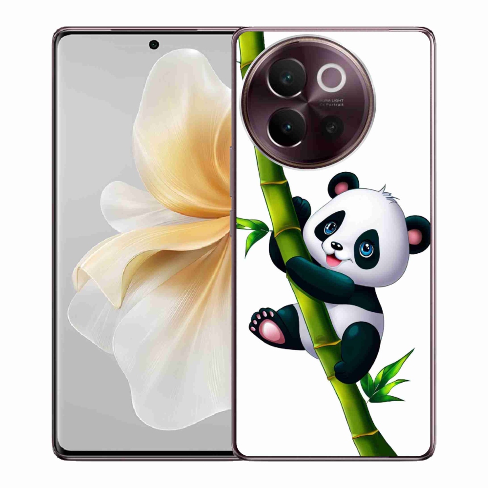 Gél borító mmCase a Vivo V40 Lite 5G-hez - panda a bambuszon