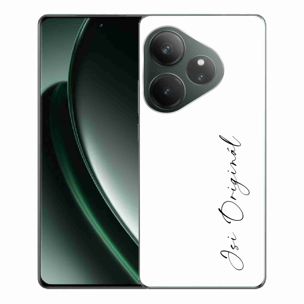 Gél borító mmCase a Realme GT 6 5G/GT 6T 5G - te vagy az eredeti fehér háttér