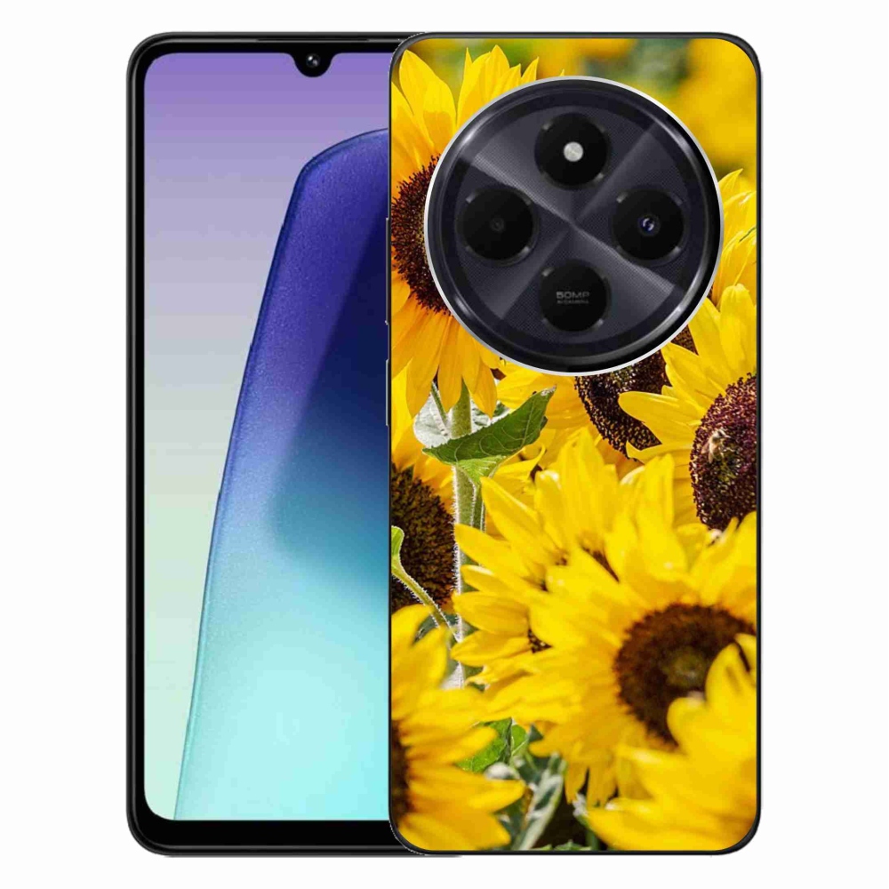 Gél borító mmCase a Xiaomi Redmi 14C/Poco C75-hez - napraforgó