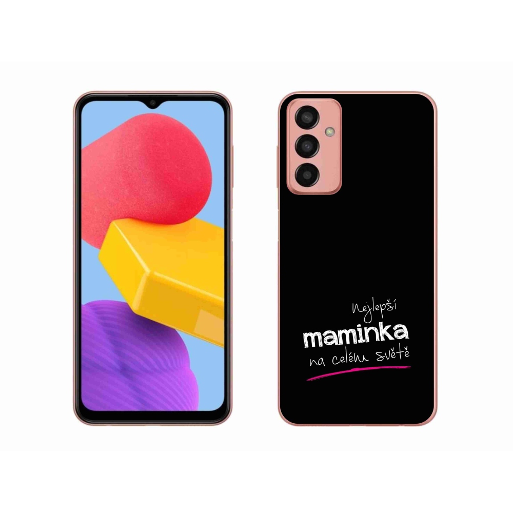 Gél borító mmCase Samsung Galaxy M13 - legjobb anya 4 fekete háttérrel