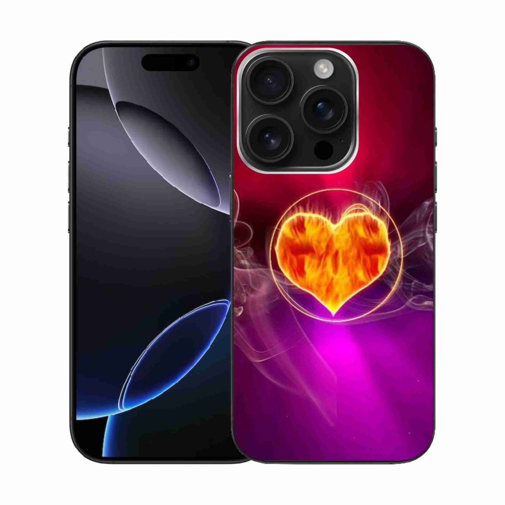 Gél borítás mmCase iPhone 16 Pro készülékhez - Tűz szíve