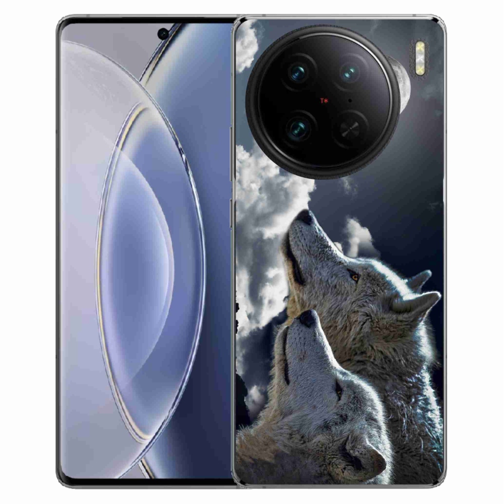 Gél védőburkolat mmCase a Vivo X90 Pro készülékhez - farkasok