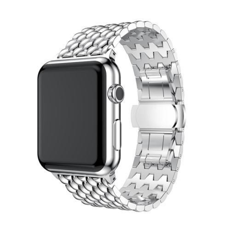 Natty elegáns acél szíj az Apple Watch 38mm-es órájához - ezüst színű